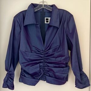 Tadashi ruched evening top